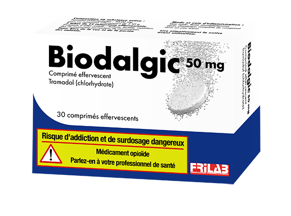 BIODALGIC 50 mg, comprimé effervescent
