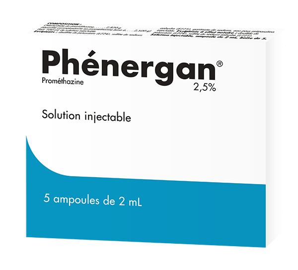 PHENERGAN 2,5 POUR CENT, solution injectable